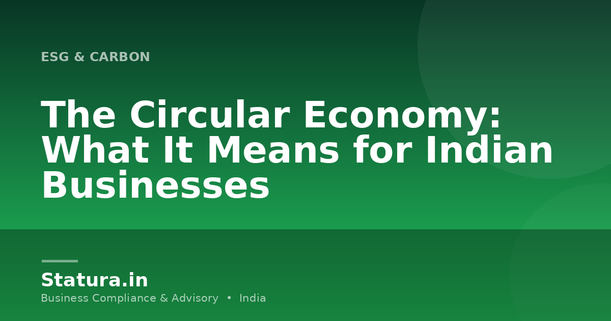 The Circular Economy: What It Means for Indian Businesses